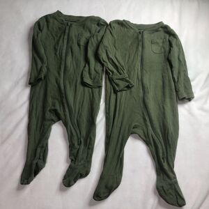 TWIN SET Matching Zipper Sleeper Baby Clothes Unisex Old Navy 6-9 Month Used